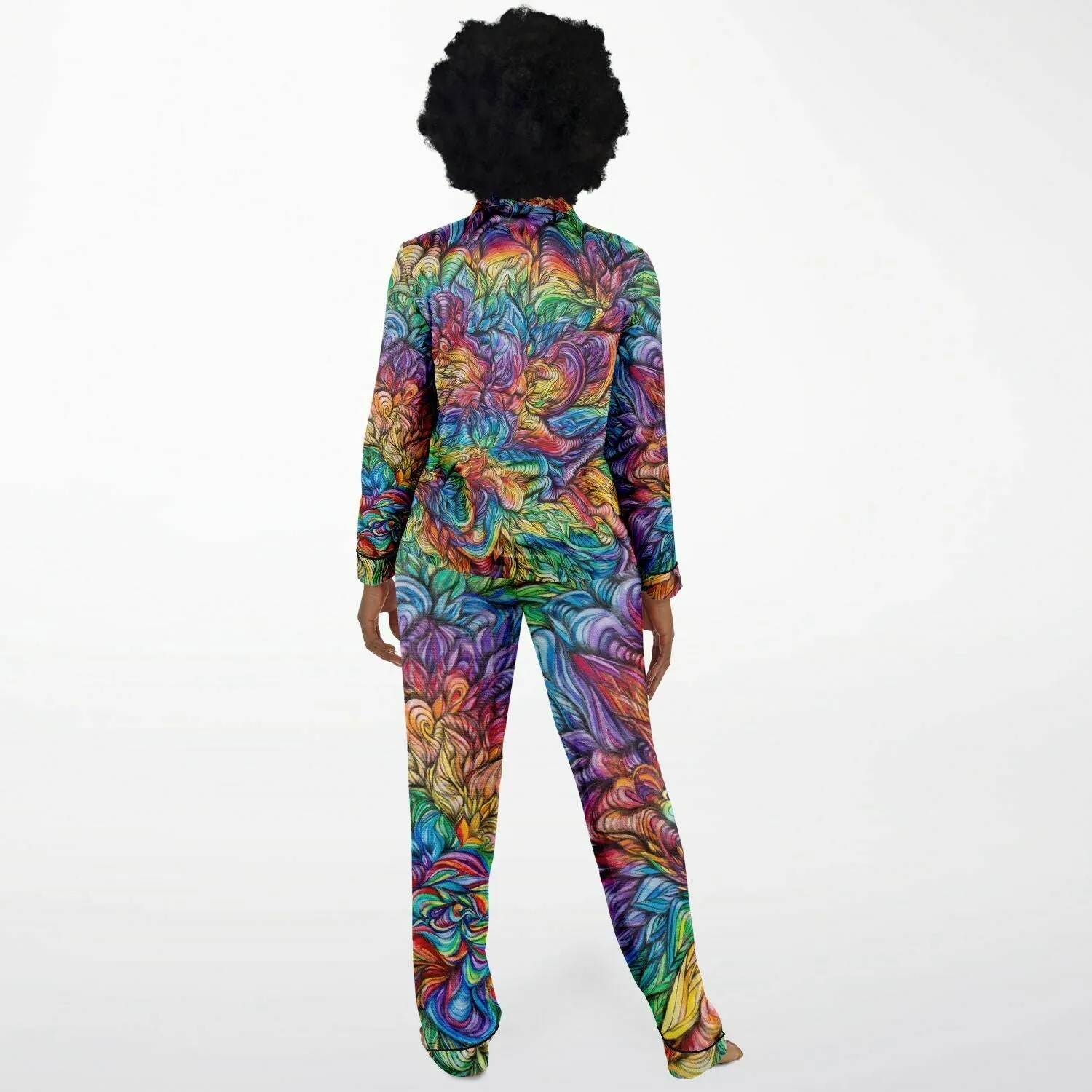 40 DAYS 40 NIGHTS Women's Satin Pajamas - ARTFOOL