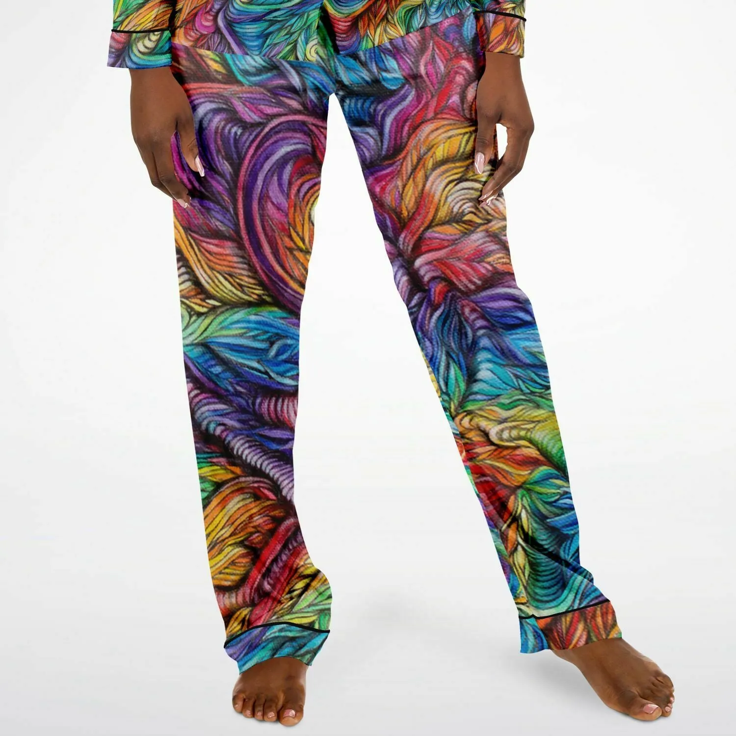 40 DAYS 40 NIGHTS Women's Satin Pajamas - ARTFOOL