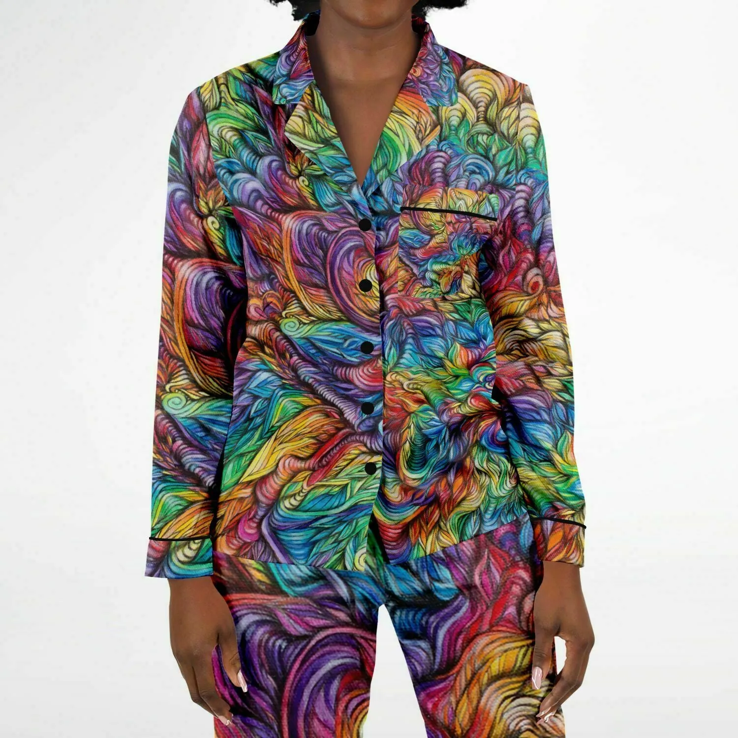 40 DAYS 40 NIGHTS Women's Satin Pajamas - ARTFOOL
