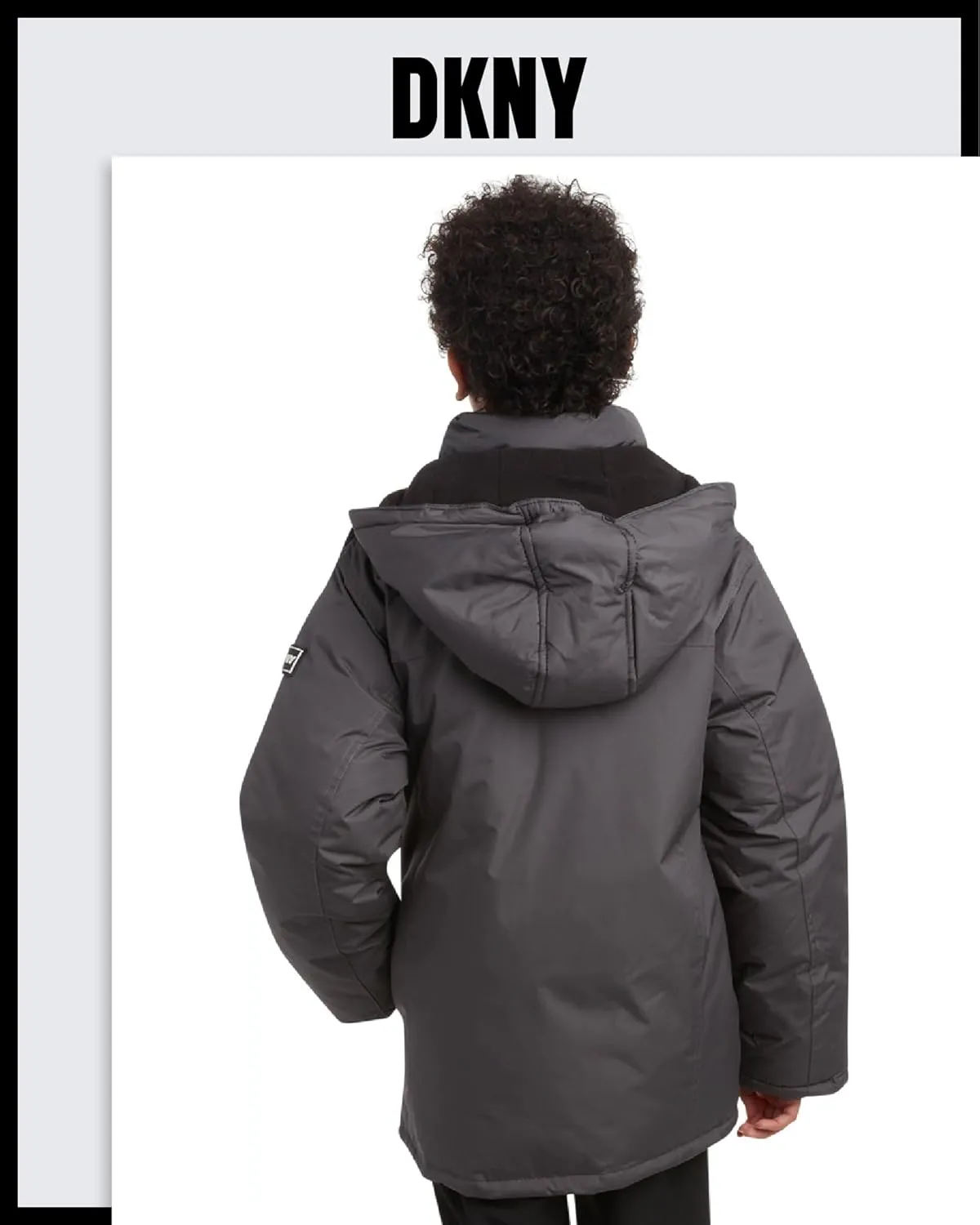 DKNY Boys' Winter Coat - Heavyweight Bomber Parka Jacket - Water Resistant Insulated Jacket for Boys (8-20)