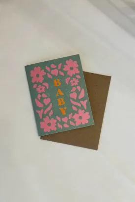 Floral Baby Card