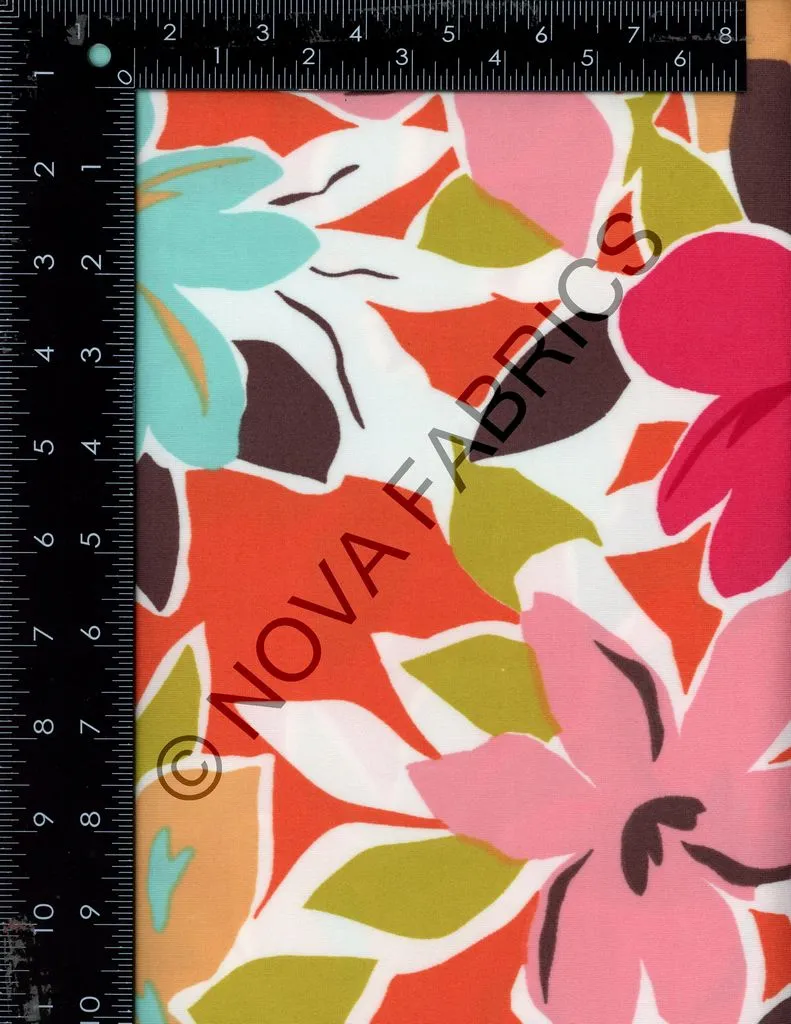 FLORAL PRINT ON DBP | DTY BRUSHED [NFF220516B-009]