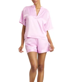 Glamour Pajama Shorts Set Pink