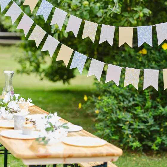 Hello Spring Floral Flag Party Bunting 5m Each