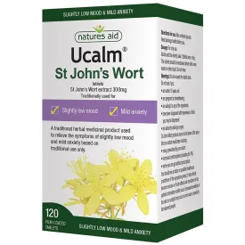 Natures Aid Ucalm (St. John's Wort) 300mg 120 Tablets