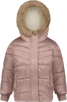 OSHKOSH B'GOSH Girls' Warm and Cozy Heavyweight Hooded Puffer Jacket