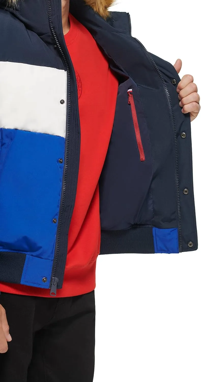 Tommy Hilfiger Men's Arctic Cloth Quilted Snorkel Bomber Jacket (Standard and Big & Tall)