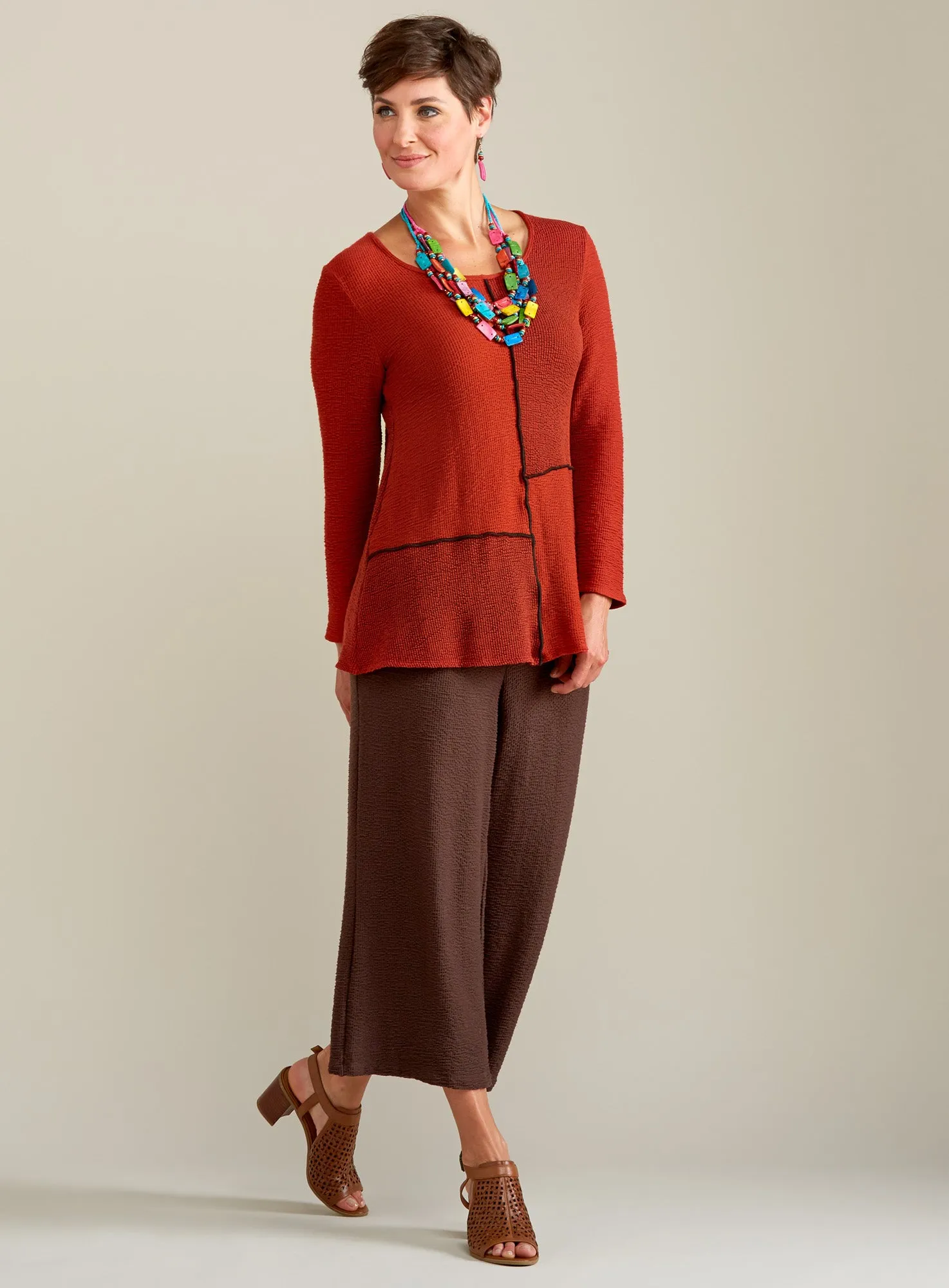 Wide Leg Wave Pants