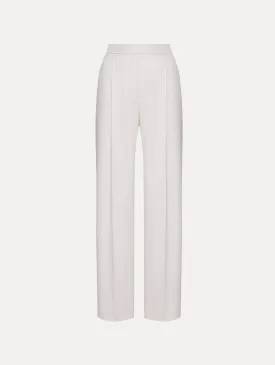 Wide Leg Wool Gabardine Pant